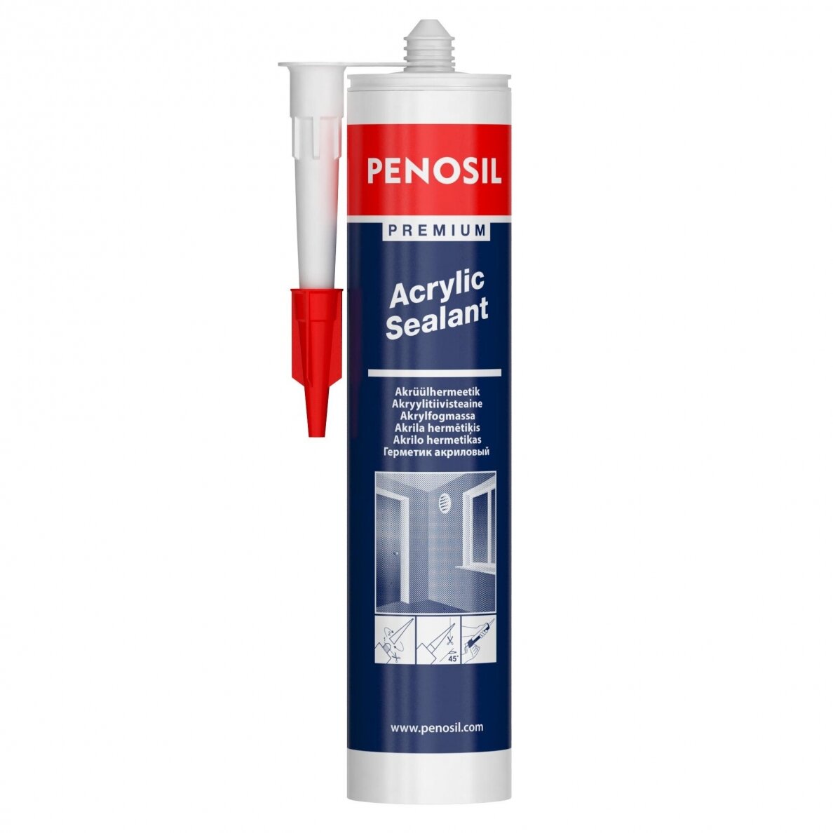 PENOSIL Akrilinis hermetikas Premium 310ml baltas PENOSIL Akrilinis hermetikas Premium 310ml baltas