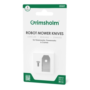 Peiliai vejos pjovimo robotui „Greenworks“, „Powerworks“ ir „Cramer“, 9 vnt.