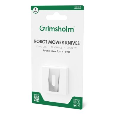 Peiliai vejos pjovimo robotui „Stihl iMOW 3, 4, 5, 6, 7, EVO“ su „Disc-Cut“ sistema, 9 vnt. Peiliai vejos pjovimo robotui „Stihl iMOW 3, 4, 5, 6, 7, EVO“ su „Disc-Cut“ sistema, 9 vnt.