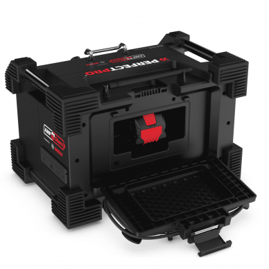 PerfectPro ROCKHART 18V statybinė radija/kolonėlė  (Naudoja Bosch Professional 18V baterijas) 1