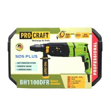 Perforatorius „ProCraft BH1100DFR” 4 Perforatorius „ProCraft BH1100DFR” 4