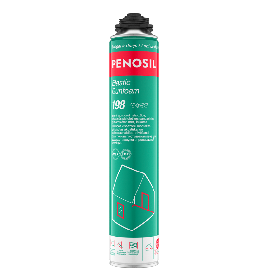 PENOSIL Elastic Gunfoam 198 elastingos sandarinimo putos - Žalia, 800 ml