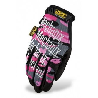 Pirštinės MECHANIX ORIGINAL WOMAN rožinis kamufliažas S dydis. Velcro, dirbtinė oda, TrekDry® Pirštinės MECHANIX ORIGINAL WOMAN rožinis kamufliažas S dydis. Velcro, dirbtinė oda, TrekDry®