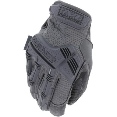 Pirštinės Mechanix M-Pact® Wolf Grey pilkos S dydis. Velcro, TrekDry®, dirbtinė oda, krumplių apsauga, antivibracinė deldo sritis Pirštinės Mechanix M-Pact® Wolf Grey pilkos S dydis. Velcro, TrekDry®, dirbtinė oda, krumplių apsauga, antivibracinė deldo sritis