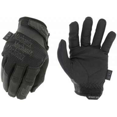Pirštinės Mechanix Specialty 0.5 visos juodos M. 0,5mm storio delnas. Velcro, dirbtinė oda, TrekDry®, Lycra Pirštinės Mechanix Specialty 0.5 visos juodos M. 0,5mm storio delnas. Velcro, dirbtinė oda, TrekDry®, Lycra