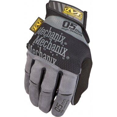Pirštinės Mechanix Specialty Hi-Dexterity 0.5 M dydis. 0,5mm storio delnas. Velcro, dirbtinė oda, TrekDry®, Lycra Pirštinės Mechanix Specialty Hi-Dexterity 0.5 M dydis. 0,5mm storio delnas. Velcro, dirbtinė oda, TrekDry®, Lycra