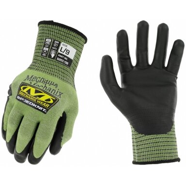 Pirštinės Mechanix SpeedKnit™ S2EC06, Cut level D, dydis M/8