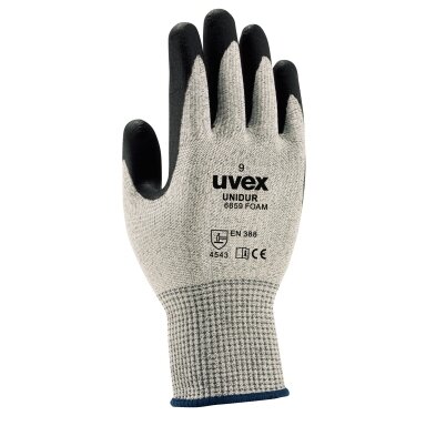 Pirštinės Uvex Unidur 6659 Foam, 5 lygio atsparumas pjūviams,HPPE, stiklas, poliamidas. Dydis 8 Pirštinės Uvex Unidur 6659 Foam, 5 lygio atsparumas pjūviams,HPPE, stiklas, poliamidas. Dydis 8