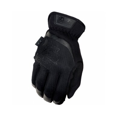 Pirštinės Mechanix FastFit® juodos, XXL dydis. Rauktas rankogalis, 0.6 mm dirbtinė oda, TrekDry®, touchscreen technologija