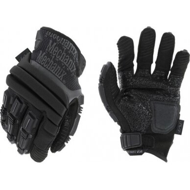 Pirštinės Mechanix M-Pact® 2 Covert juodos S dydis. Velcro, TrekDry®, dirbtinė oda, delno, krumplių, pirštų apsauga, D30® apsauga nuo vibracijos