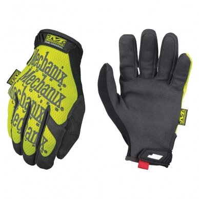 Pirštinės MECHANIX ORIGINAL HI-VIZ geltonos XL dydis. Velcro, dirbtinė oda, TrekDry®, šviesą atspindintys užrašai Pirštinės MECHANIX ORIGINAL HI-VIZ geltonos XL dydis. Velcro, dirbtinė oda, TrekDry®, šviesą atspindintys užrašai