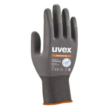 Pirštinės Uvex Phynomic Lite, pilkos 9 dydis Pirštinės Uvex Phynomic Lite, pilkos 9 dydis