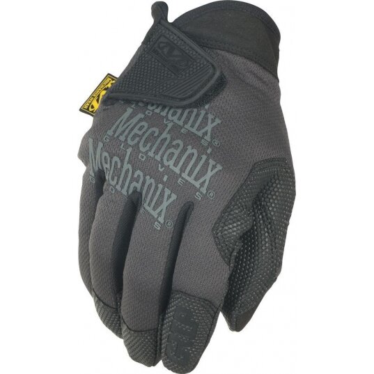 Pirštinės Mechanix Specialty Grip juodos/pilkos M dydis. Velcro, gumuotas delnas, Trek Dry