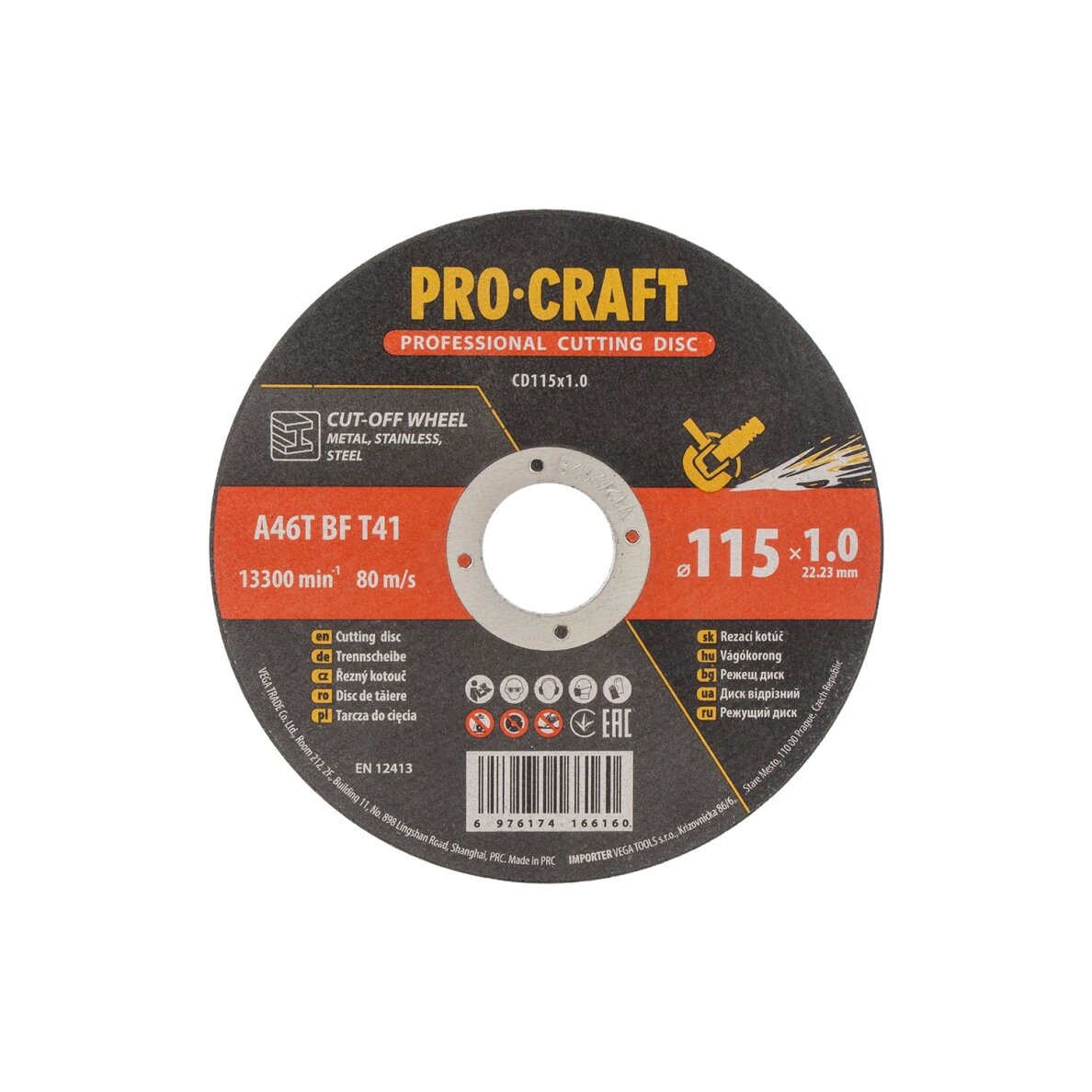 Pjovimo diskas „ProCraft CD115x1.0” 1