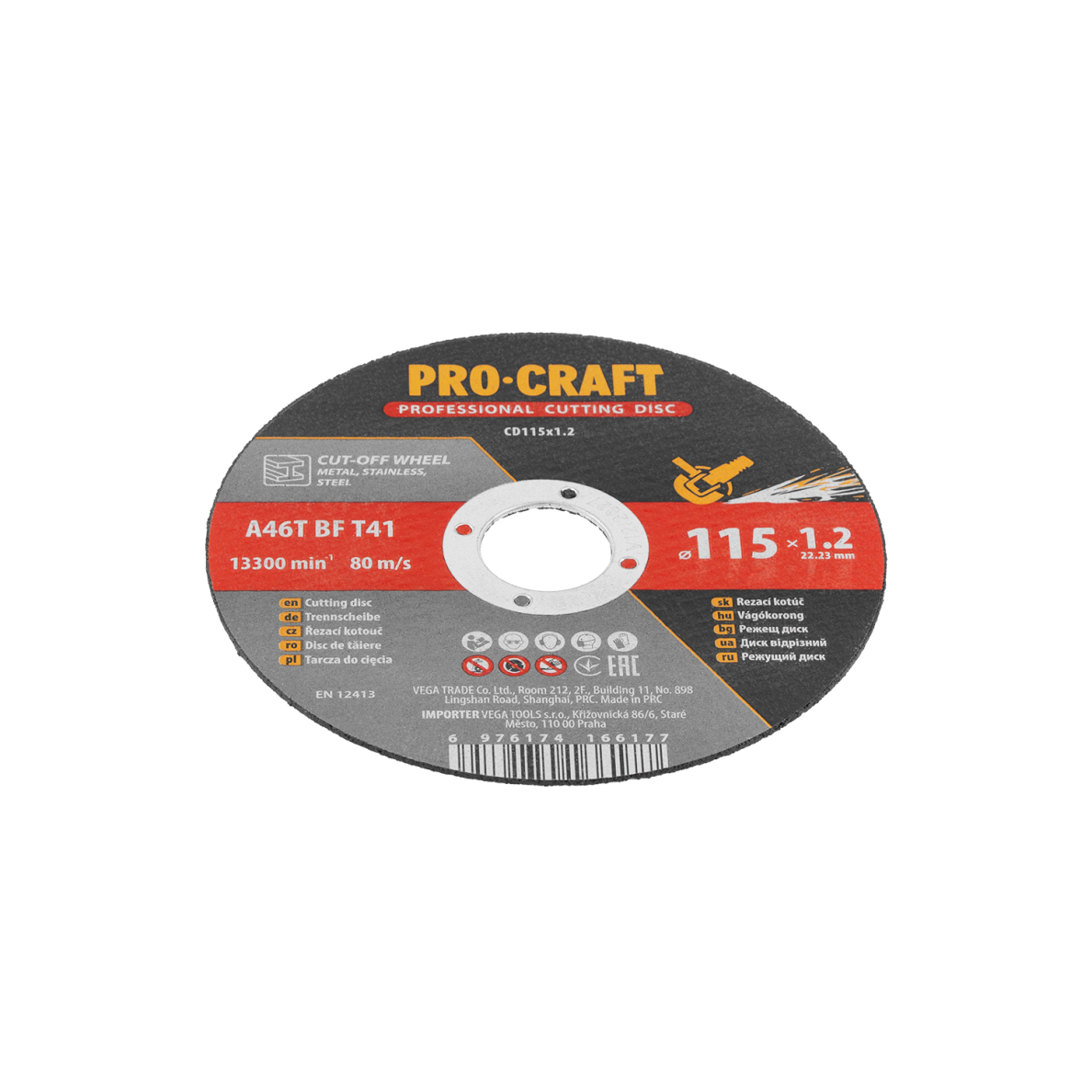 Pjovimo diskas „ProCraft CD115x1.2” 2 Pjovimo diskas „ProCraft CD115x1.2” 2