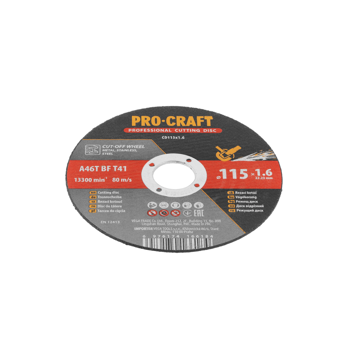 Pjovimo diskas „ProCraft CD115x1.6” 2 Pjovimo diskas „ProCraft CD115x1.6” 2