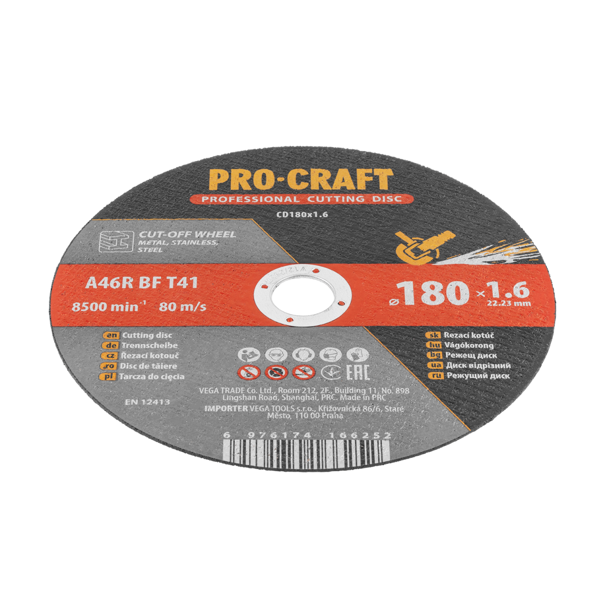 Pjovimo diskas „ProCraft CD180x1.6” 2 Pjovimo diskas „ProCraft CD180x1.6” 2