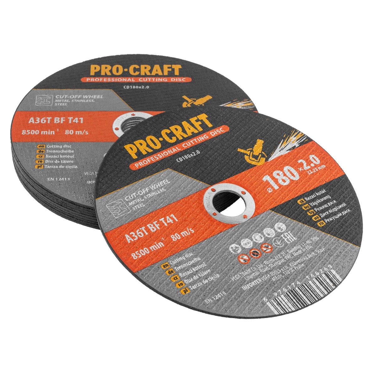 Pjovimo diskas „ProCraft CD180x2.0” 3