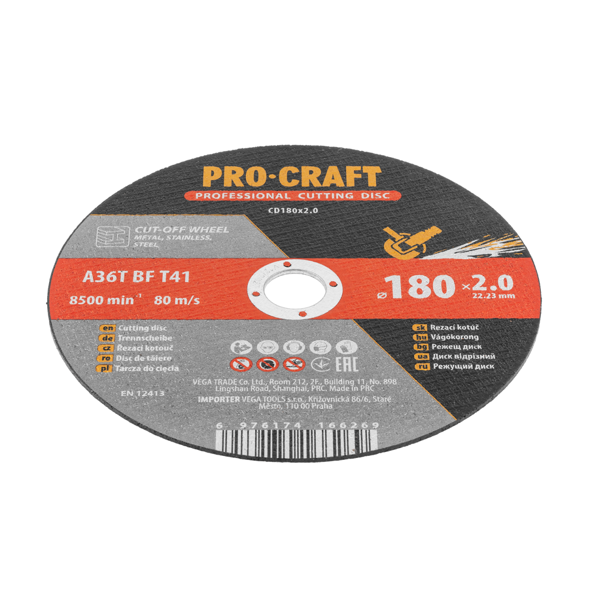 Pjovimo diskas „ProCraft CD180x2.0” 2