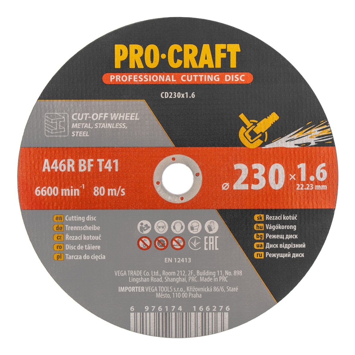 Pjovimo diskas „ProCraft CD230x1.6" 1