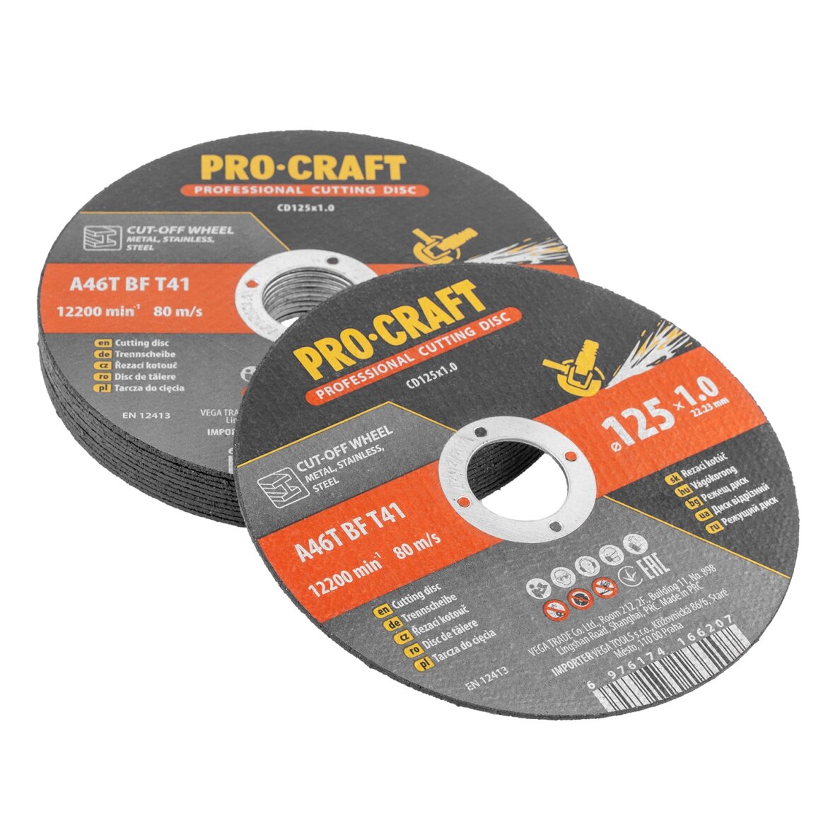 Pjovimo diskų rinkinys „ProCraft CD125x1.0b” 3