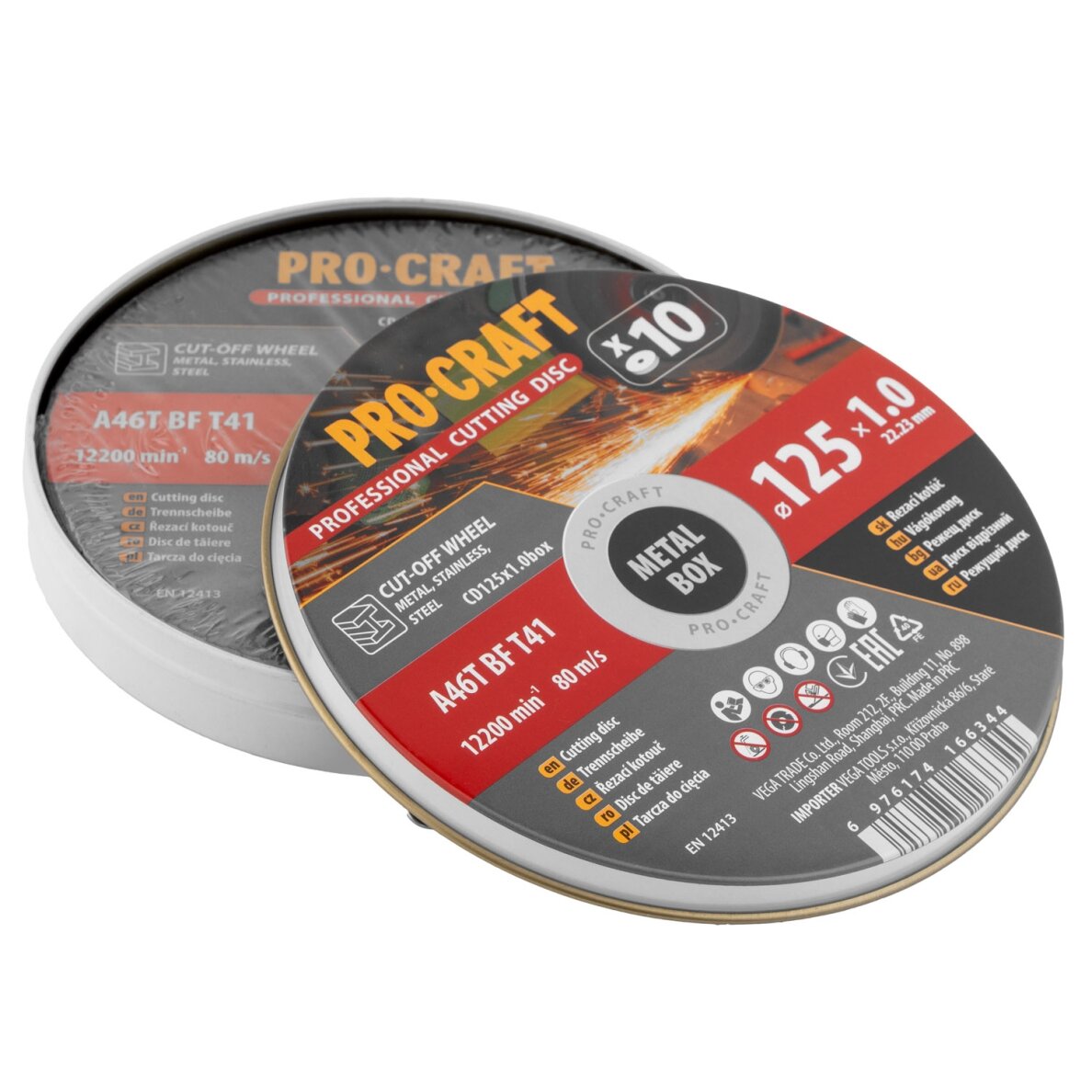 Pjovimo diskų rinkinys „ProCraft CD125x1.0b” 4