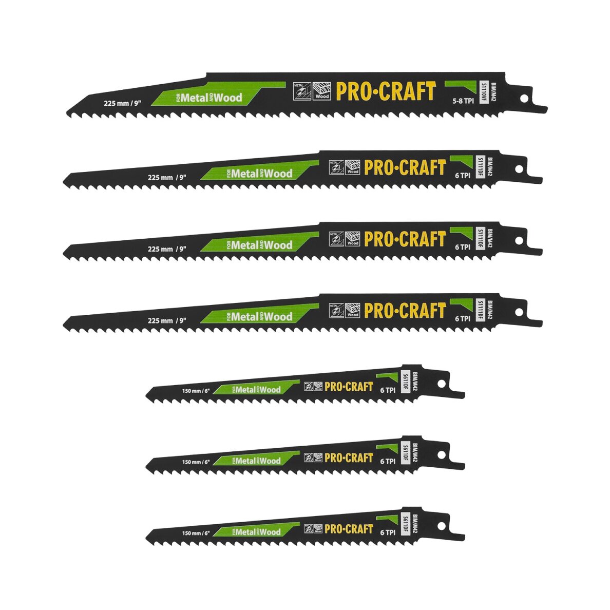 Pjūklo geležčių rinkinys „ProCraft SB12" 3 Pjūklo geležčių rinkinys „ProCraft SB12" 3