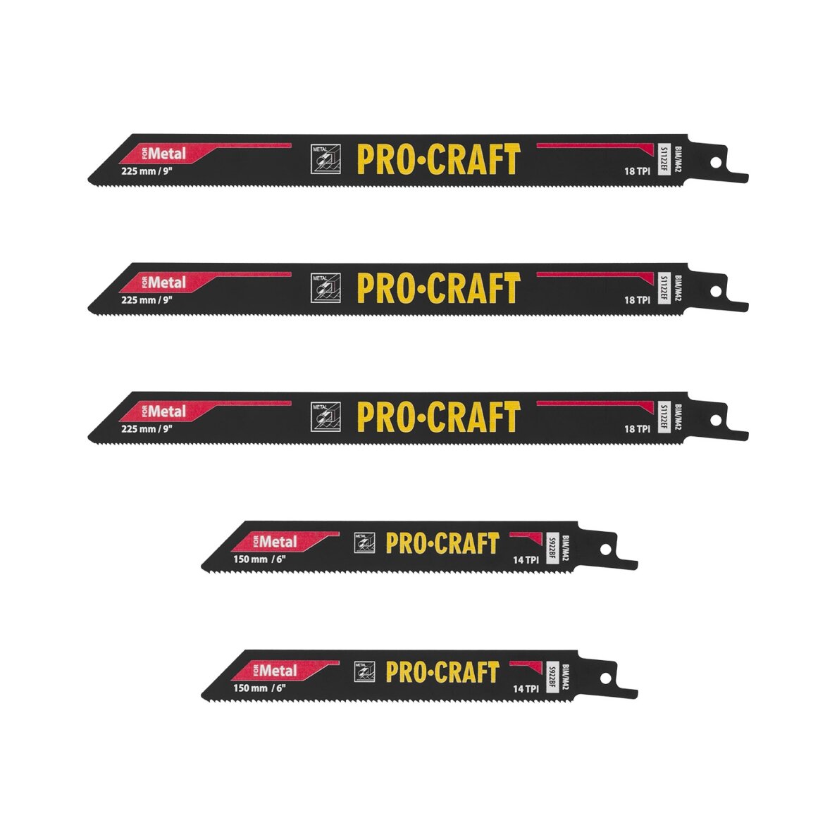 Pjūklo geležčių rinkinys „ProCraft SB12" 4 Pjūklo geležčių rinkinys „ProCraft SB12" 4