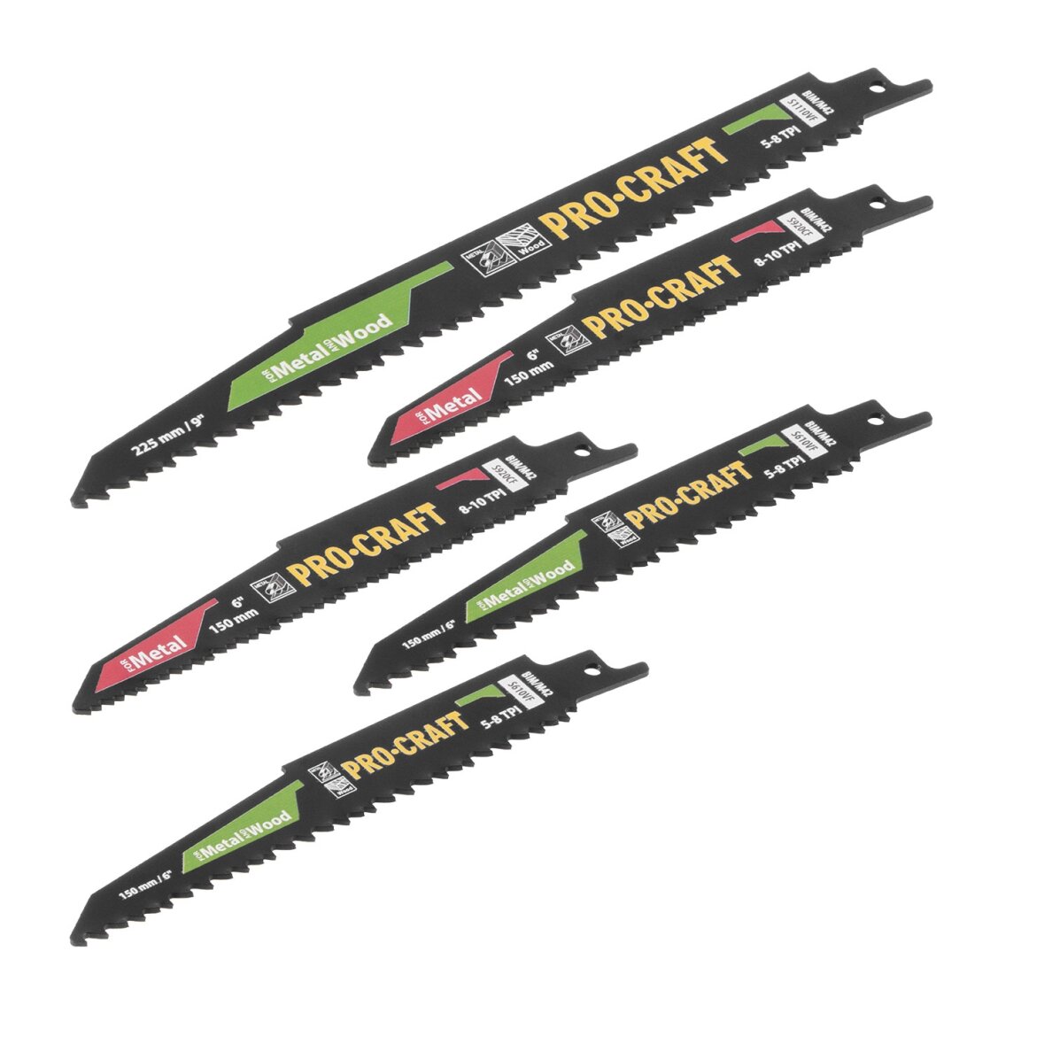 Pjūklo geležčių rinkinys „ProCraft SB5" 2 Pjūklo geležčių rinkinys „ProCraft SB5" 2