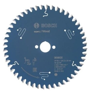 Pjovimo diskas Bosch Expert for Wood, 165x30x2,6 mm, Z48, 2608644027 Pjovimo diskas Bosch Expert for Wood, 165x30x2,6 mm, Z48, 2608644027