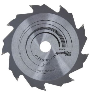 Pjovimo diskas medienai Bosch SPEEDLINE WOOD, 130x16mm, 2608640774 Pjovimo diskas medienai Bosch SPEEDLINE WOOD, 130x16mm, 2608640774