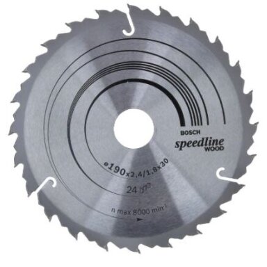 Pjovimo diskas medienai Bosch SPEEDLINE WOOD, 160x20mm, 2608640786 Pjovimo diskas medienai Bosch SPEEDLINE WOOD, 160x20mm, 2608640786