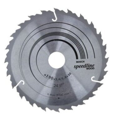 Pjovimo diskas medienai Bosch SPEEDLINE WOOD, 190x30 mm, 2608640801 Pjovimo diskas medienai Bosch SPEEDLINE WOOD, 190x30 mm, 2608640801