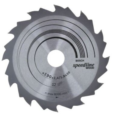 Pjovimo diskas medienai Bosch SPEEDLINE WOOD, 190x30mm, 2608640800 Pjovimo diskas medienai Bosch SPEEDLINE WOOD, 190x30mm, 2608640800