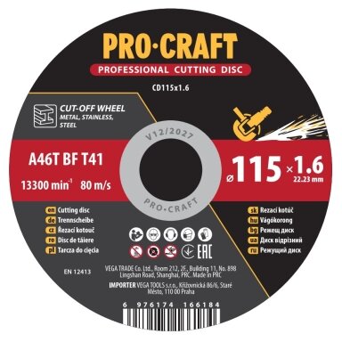 Pjovimo diskas „ProCraft CD115x1.6”