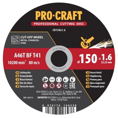 Pjovimo diskas „ProCraft CD150x1.6”