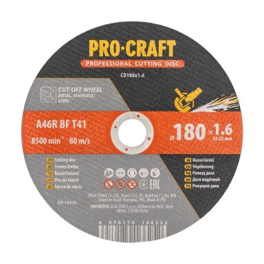 Pjovimo diskas „ProCraft CD180x1.6”