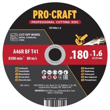 Pjovimo diskas „ProCraft CD180x1.6”