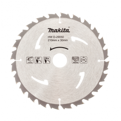 Pjovimo diskas 210x30x2,0mm 24T 20° 5008MG D-29050 Pjovimo diskas 210x30x2,0mm 24T 20° 5008MG D-29050