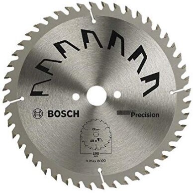 Pjovimo diskas BOSCH 190x2x20/16. Z48 Pjovimo diskas BOSCH 190x2x20/16. Z48