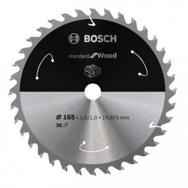 Pjovimo diskas Bosch Standard for Wood, 150x20/16x1.6/1.0x24T, 2608837674 Pjovimo diskas Bosch Standard for Wood, 150x20/16x1.6/1.0x24T, 2608837674
