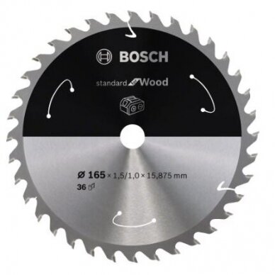 Pjovimo diskas Bosch Standard for Wood, 190x30x1.6/1.1x24T, 2608837708 Pjovimo diskas Bosch Standard for Wood, 190x30x1.6/1.1x24T, 2608837708