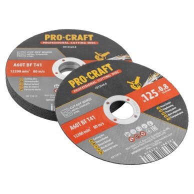 Pjovimo diskas „ProCraft CD125x0.8” 3 Pjovimo diskas „ProCraft CD125x0.8” 3