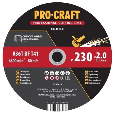 Pjovimo diskas „ProCraft CD230x2.0" Pjovimo diskas „ProCraft CD230x2.0"