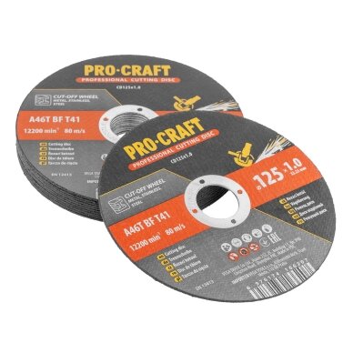 Pjovimo diskų rinkinys „ProCraft CD125x1.0b” 3 Pjovimo diskų rinkinys „ProCraft CD125x1.0b” 3