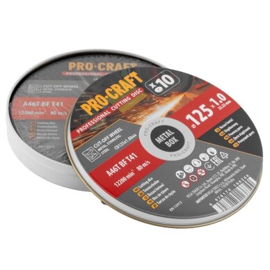 Pjovimo diskų rinkinys „ProCraft CD125x1.0b” 4