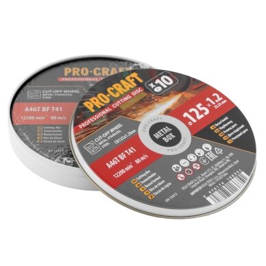Pjovimo diskų rinkinys „ProCraft CD125x1.2b” 4