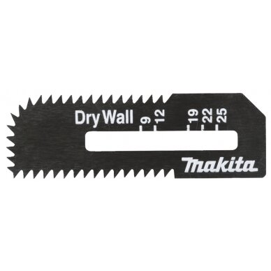 Pjūkleliai gipso plokštei DSD180 55x18x0,55 mm 2 vnt. Makita B-49703 Pjūkleliai gipso plokštei DSD180 55x18x0,55 mm 2 vnt. Makita B-49703