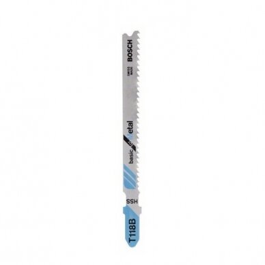 Pjūkleliai siaurapjūkliui Bosch HSST 118 B, 74 mm, 2 vnt., 2609256730 Pjūkleliai siaurapjūkliui Bosch HSST 118 B, 74 mm, 2 vnt., 2609256730