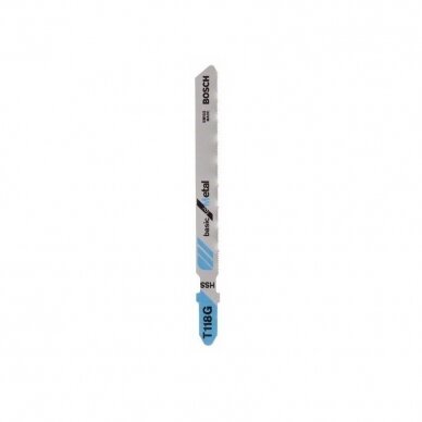 Pjūkleliai siaurapjūkliui Bosch HSST 118 G, 74 mm, 2 vnt., 2609256731 Pjūkleliai siaurapjūkliui Bosch HSST 118 G, 74 mm, 2 vnt., 2609256731